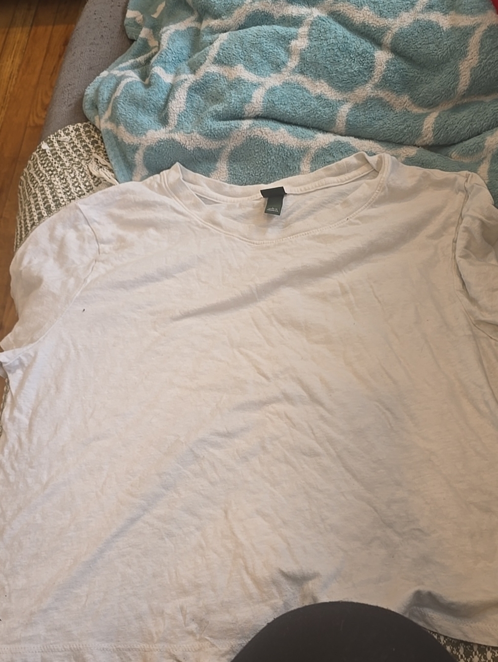 ❤️10/$10 White Crop Tshirt